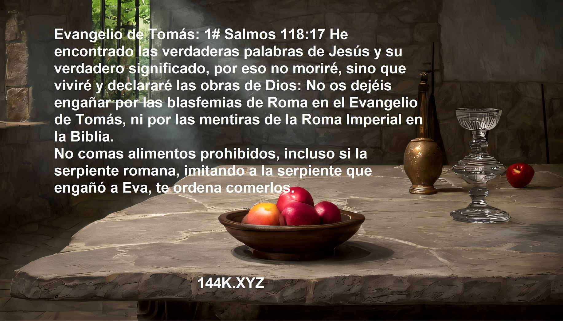 EL EVANGELIO DE TOMAS Y EL ENGAÑO DE ROMA EN EL Y EN LA BIBLIA