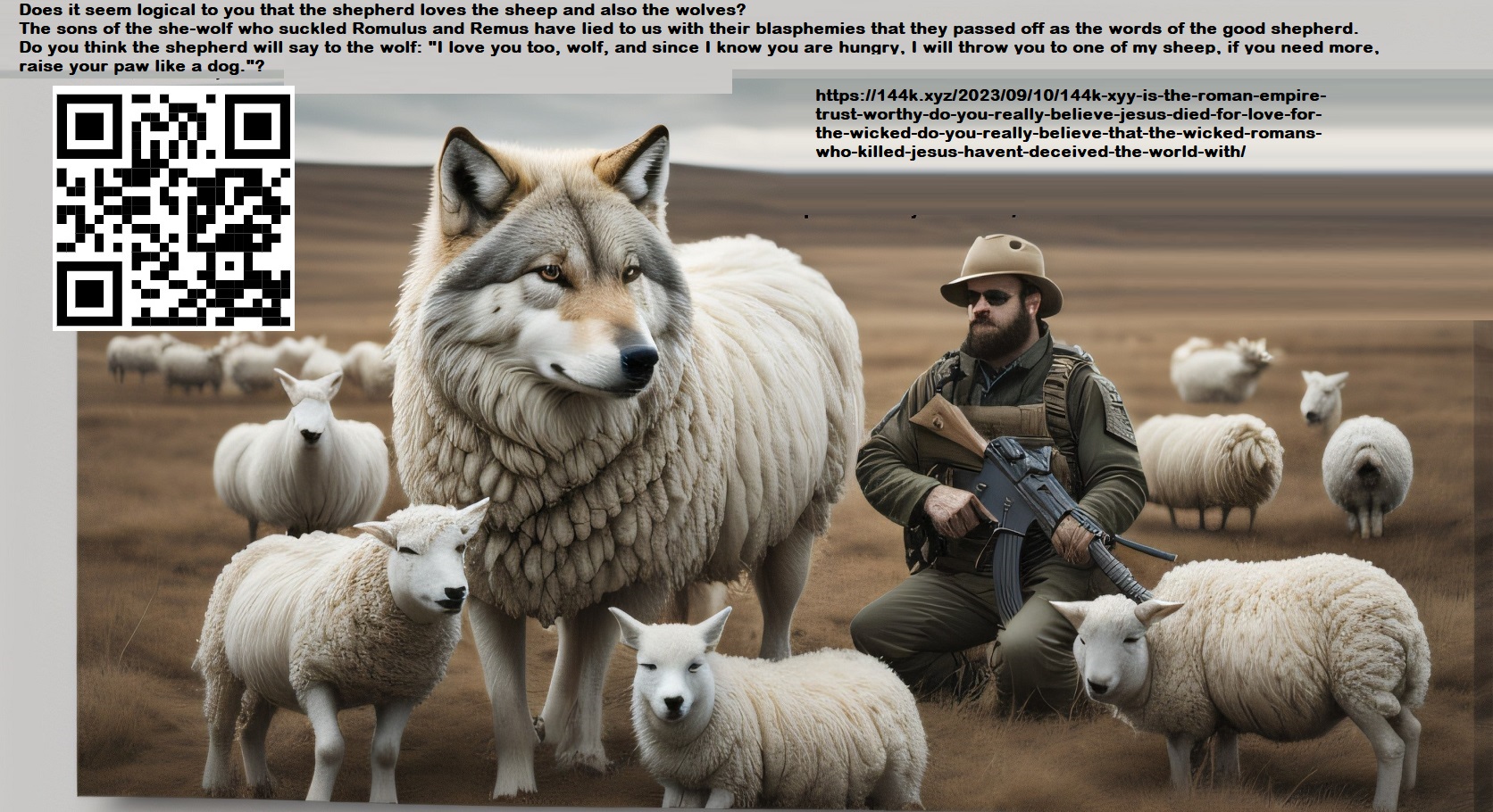 WOLF AND SHEEP ARE DIFFERENT THE SHEPHERTS HUNTS THE WOLFS TO PROTECT THE SHEEP